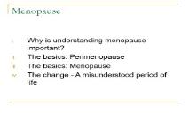 Menopause University of San Francisco USF PowerPoint Presentation