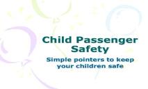 Child Passenger Safety Buckle Up Illinois Home PowerPoint Presentation