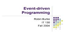 An Event driven Programming PowerPoint Presentation