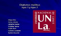 Diabetes mellitus tipo I PowerPoint Presentation