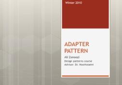 ADAPTER PATTERN PowerPoint Presentation