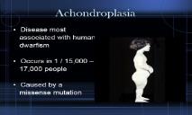 Achondroplasia University Project PowerPoint Presentation