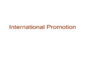 Advertising and Sales Promotions in International Markets PowerPoint Presentation