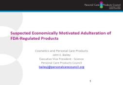 Suspected Economically Motivated Adulteration of FDA PowerPoint Presentation
