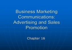 Business Marketing Communications Advertising and Sales PowerPoint Presentation