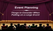 Event Planning Information PowerPoint Presentation