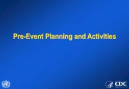 Pre Event Planning and Activities Emergency Preparedness PowerPoint Presentation
