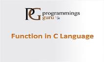 Function in C Language PowerPoint Presentation