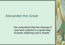 Great The Alexander PowerPoint Presentation