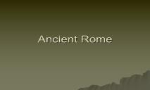 About Ancient Rome PowerPoint Presentation