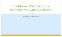 Problems With Welfare America vs Ancient Rome PowerPoint Presentation