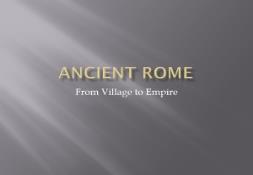 Ancient Rome Wikispaces PowerPoint Presentation
