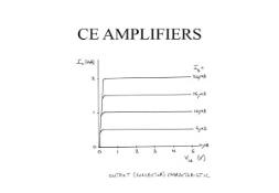 CE AMPLIFIERS PowerPoint Presentation