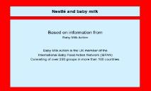 Nestles baby food marketing malpractice PowerPoint Presentation