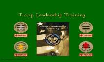 Troop 12 Leadership Training Boy Scouts of America Troop PowerPoint Presentation