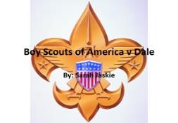 Boy Scouts of America v Dale PowerPoint Presentation