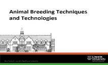Animal Breeding Techniques and Technologies PowerPoint Presentation