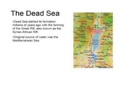 The Dead Sea University of Dayton PowerPoint Presentation