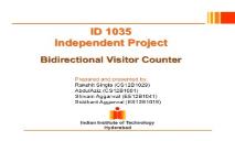 Independent ProjectBidirectional Visitor Counter PowerPoint Presentation