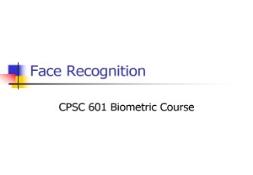 Face Recognition University of Calgary PowerPoint Presentation