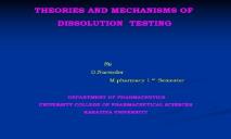 Drug Dissolution Process GPAT ONLINE MOCK TESTS PowerPoint Presentation