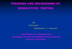 Drug Dissolution Process GPAT ONLINE MOCK TESTS PowerPoint Presentation