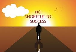 No Shortcut To Success Powerpoint Presentation