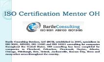 ISO Certification Mentor OH PowerPoint Presentation