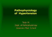 Pathophysiology of hypertension Powerpoint Presentation
