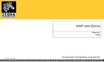 SAP and Zebra PowerPoint Presentation