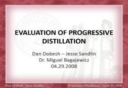 Progressive Crude Distillation PowerPoint Presentation