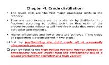Crude distillation PowerPoint Presentation