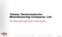 Semiconductor Foundry to the World PowerPoint Presentation
