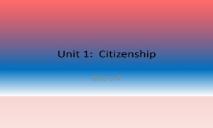 Citizenship PowerPoint Presentation