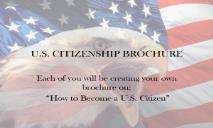 US CITIZENSHIP BROCHURE PowerPoint Presentation