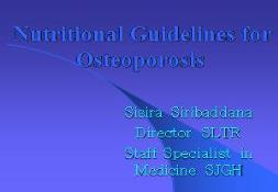 Osteoporosis in Sri Lanka PowerPoint Presentation
