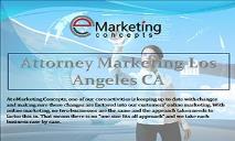 Attorney Marketing Los Angeles CA PowerPoint Presentation