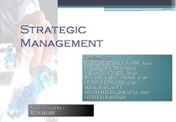Strategic Management Powerpoint Presentation