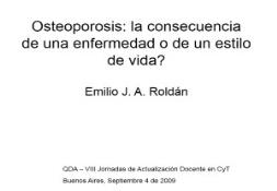 Osteoporosis Overview PowerPoint Presentation