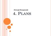 Plans Powerpoint Presentation