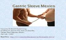 Gastric Sleeve Surgery Mexico - Service weight Loss PowerPoint Presentation