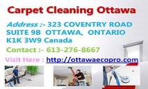 Eco-Pro - Ottawa Carpet Cleaning PowerPoint Presentation