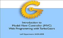 Model View Controller PowerPoint Presentation