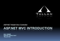 ASP DotNET MVC INTRODUCTION Powerpoint Presentation