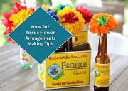 How To Make Tissue Flower Arrangements Powerpoint Presentation