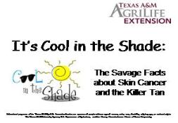 The Savage Facts about Skin Cancer PowerPoint Presentation