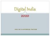 Digital India 2020 Powerpoint Presentation
