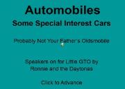 Automobiles Powerpoint Presentation