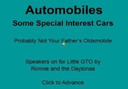 Automobiles PowerPoint Presentation