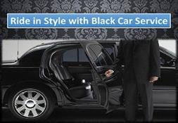 Ride in Style with Black Car Service PowerPoint Presentation